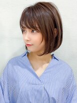 イメチェン/前髪/切りっぱなし/ボブルフ/魅力倍増カール