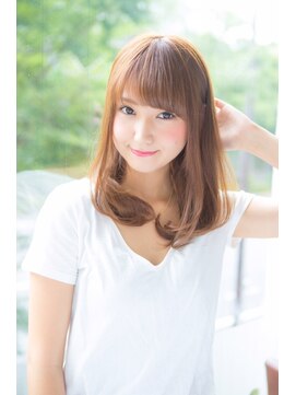 グッドネイバーズ 銀座(GOOD NEIGHBORS) 【GN銀座】重め流れる前髪に大人かわいい♪鎖骨下セミロング