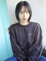 バース(BIRTH) 天神【BIRTH】透けバングフレンチボブ×くすみブルー 4