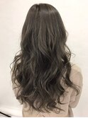 モテ髪アッシュグレージュロングヘアー