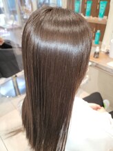 王道ストレートロングはツヤが命　after