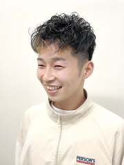 ランダムパーマ/刈り上げ/ショート/前髪インナー/モテ髪