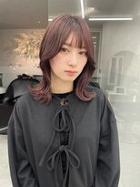 ロンド マーレ 天神大名店(Lond mare) イメチェン/チェリーブラウン/フェミニン/ダークアッシュ/束感