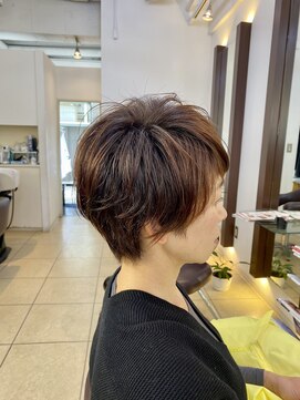 ヘアアーク(HAIR arc) #大人ショート#パーマ#津田沼#京成津田沼#奏の杜#白髪ぼかし