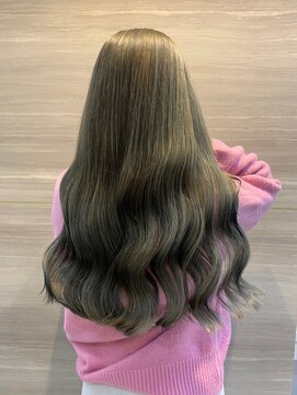 エルバイラビス 大宮(elu by lovis) フルバング/大人ガーリー/ハイライト/前髪パーマ/韓国/大宮]