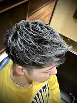 ヒロギンザ 仙台本店(HIRO GINZA)&nbsp;シャドウルーツ　シルバーメッシュ　メンズカラー　仙台