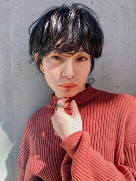 シーン(SCENE) マッシュショート　ショートパーマ　ワイドバング【天神/今泉】