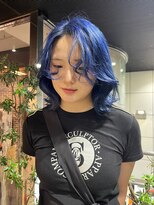 ヘアーアンドメイク ビス(HAIR&MAKE bis)&nbsp;ブリーチ◎ハイトーン/ギャラクシーブルー♪【多田　華歌】
