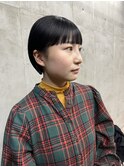 ショートボブ/ブラウン/韓国ヘアー/ブリーチなし/恵比寿