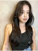 韓国風へア 似合わせカット エアリーロング 美髪 学割U24 A0314