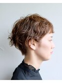 マッシュショート#ケアパーマ#ショートカット#簡単スタイリング