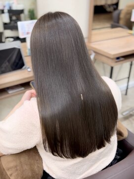 アンフィニー 銀座(ANFINI) 銀座　グレージュ　暗髪　艶髪　アッシュグレージュ20代30代40代