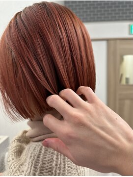 リノショアーズ 元町店(RINOSHORES) 10代20代★大人かわいいダブルカラーブリーチビターオレンジ