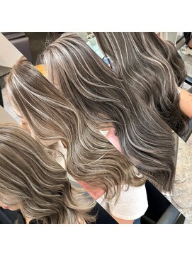 ブレンド 渋谷(BLend) 前髪アンブレラカラーこなれミディイメチェンウェーブパーマ