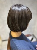 伸ばしかけの為キープボブで首スッキリ【新宿/ショートボブ】