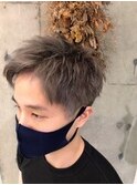 ショートレイヤー×スモーキーベージュ