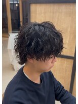 メンズギフト(men's GIFT)&nbsp;ツーブロックツイストスパイラルパーマメンズマッシュウルフ