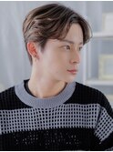アップバングくせ毛風モテ髪メンズコンマヘアa上尾20代30代40代