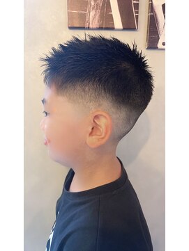 あずママの床屋さん 朝茶 ソフトモヒカン