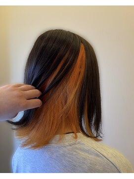 ピールアーク(peal ark) アンブレラカラーオレンジ 外ハネ