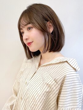 セイドット リー(Say. Ree) Say.切りっぱなしボブミニボブことりベージュシルキーベージュ