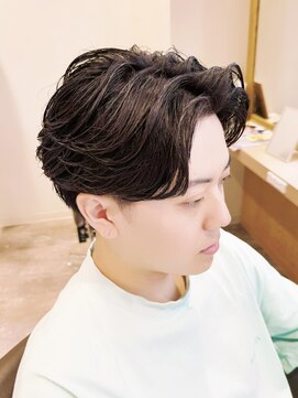 ハレ ヘアサロン(Hale hair salon) Haleブルーブラックフェザーパーマサーフカールニュアンスパーマ