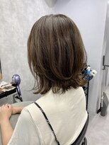 クラン 岡本(Chlan)&nbsp;切りっぱなしレイヤーミディ×オリーブベージュ