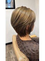 オリジンアド(ORIGIN+)&nbsp;ブリーチなしハイトーン/milk tea beige/short hair