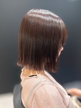 ジエクト 本店(The Ect) ミニマルボブ/ペールオレンジ/チョコレートブラウン