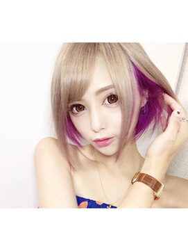 ラピス 新宿(Lapis) 【Lapis新宿】さき吉ちゃん☆パープルインナーカラー