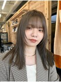 似合わせかわいい顔まわり＊オリーブグレージュ