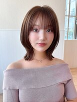 アフロート ディル(AFLOAT D'L)&nbsp;ミディアムレイヤーカットが大人気！小顔見せ似合わせカット