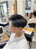 テーパーフェード×七三分け☆