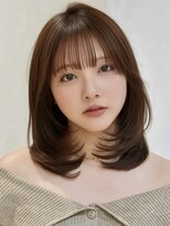 バイオレットジェム(Violet`jem)&nbsp;ミディアムレイヤーカットハッシュカット顔周りカットRI-100