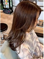 ヘアーリビング 730 宜野湾&nbsp;730 beige color ベージュ/透明感/レイヤーカット/ミルクティー