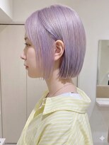 ピークス 千葉店(Peaks)&nbsp;ラベンダーグレージュ/レイヤーカット/韓国巻き/顔周りカット