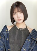ぱつっとボブ・ショート/前髪あり/絶壁解消/20代/30代/大人