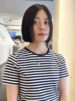 マカロニコースト(macaroni coast)&nbsp;前髪なし顔周りレイヤーボブミニボブ顔周りカット大人ボブ