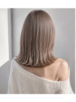 ヘアアンドメイク アース 入間店(HAIR&MAKE EARTH) ベージュ切りっぱなしボブ