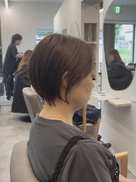 ソレ 森田店(SOLE.) ショートボブ/白髪ボカシ/透明感グレージュ/ショート