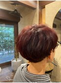 【ショート】丸みと骨格補正で小顔見えする大人ベリーショート