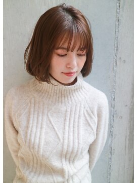 ダヴィン 中目黒(DaVin) 【DaVin中目黒】ナチュラルボブ　ことりベージュ