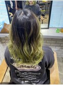 カーキアッシュバレイヤージュ【EIGHT second】仙頭