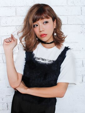 ラックスビーギャラリー なんば駅前店(LUXBE GALLERY) こなれ大人ミディパーマ【LUXBE GALLERY なんば駅前店】