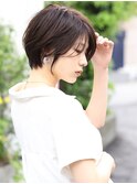 ショートボブ髪型20代30代40代50代前髪あり前髪無し面長丸顔