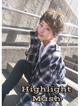 フィリア 台原店(Filea) 【束感マッシュ×ハイライトカラー】