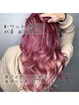 ワット 原宿店(W) 【デザインカラー 】韓国風☆バイオレットピンク