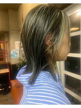 ダン(DAN.) moss green×highlight