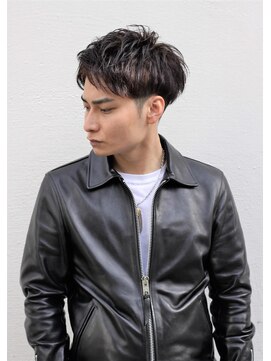 ノイセル 西本町(Noisyle) スーツ短髪ツーブロック束感モテる黒髪シークレットパーマ流行