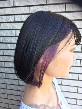 ランダ(LANDA.) インナーカラー×パープル